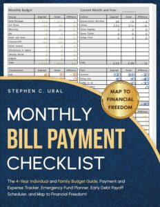 Book Cover: Monthly Bill Payment Checklist