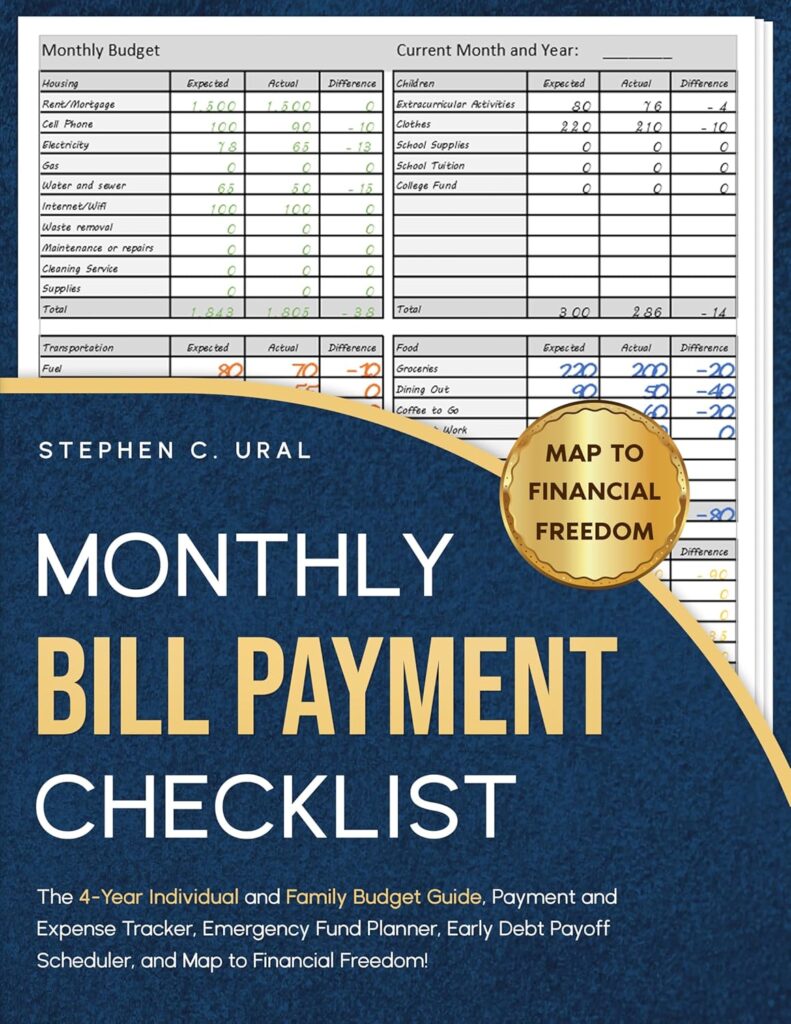 Book Cover: Monthly Bill Payment Checklist